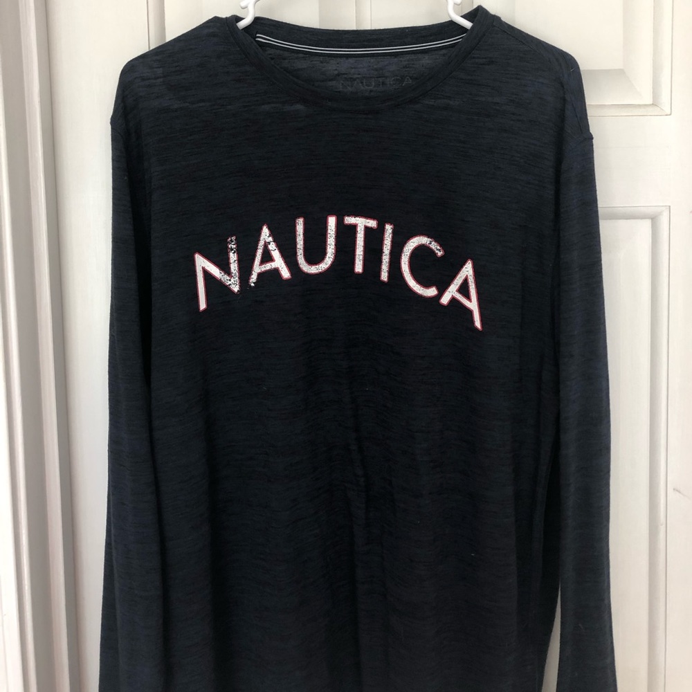 long sleeve nautica sleepwear shirt